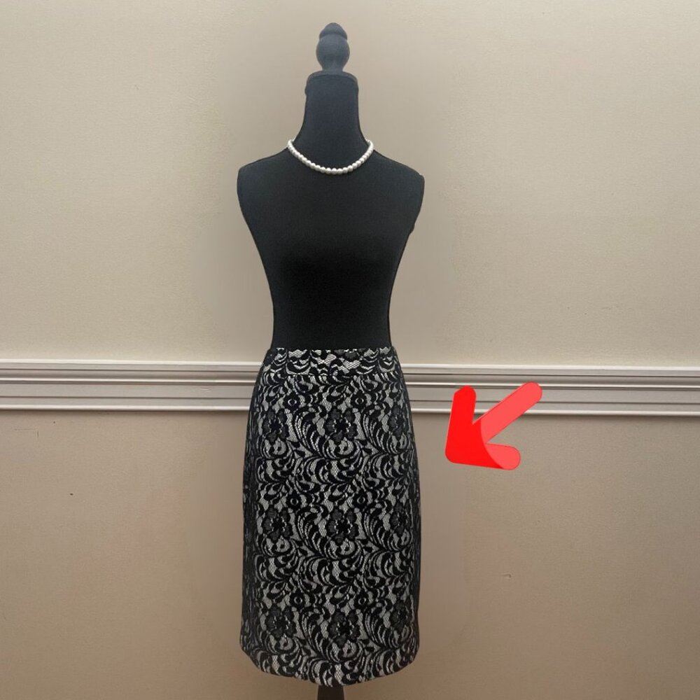 Worthington Black and White Skirt - Size 12
